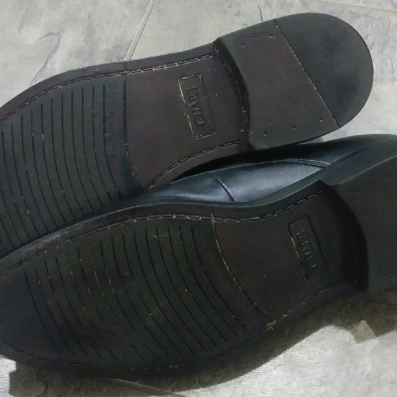 Chaps Mens Black Dress Shoe Size 11.5 Nice